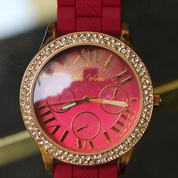 4 Rhinestone Watches (3 Geneva + 1 Vice Versa) - Picture 12 of 13